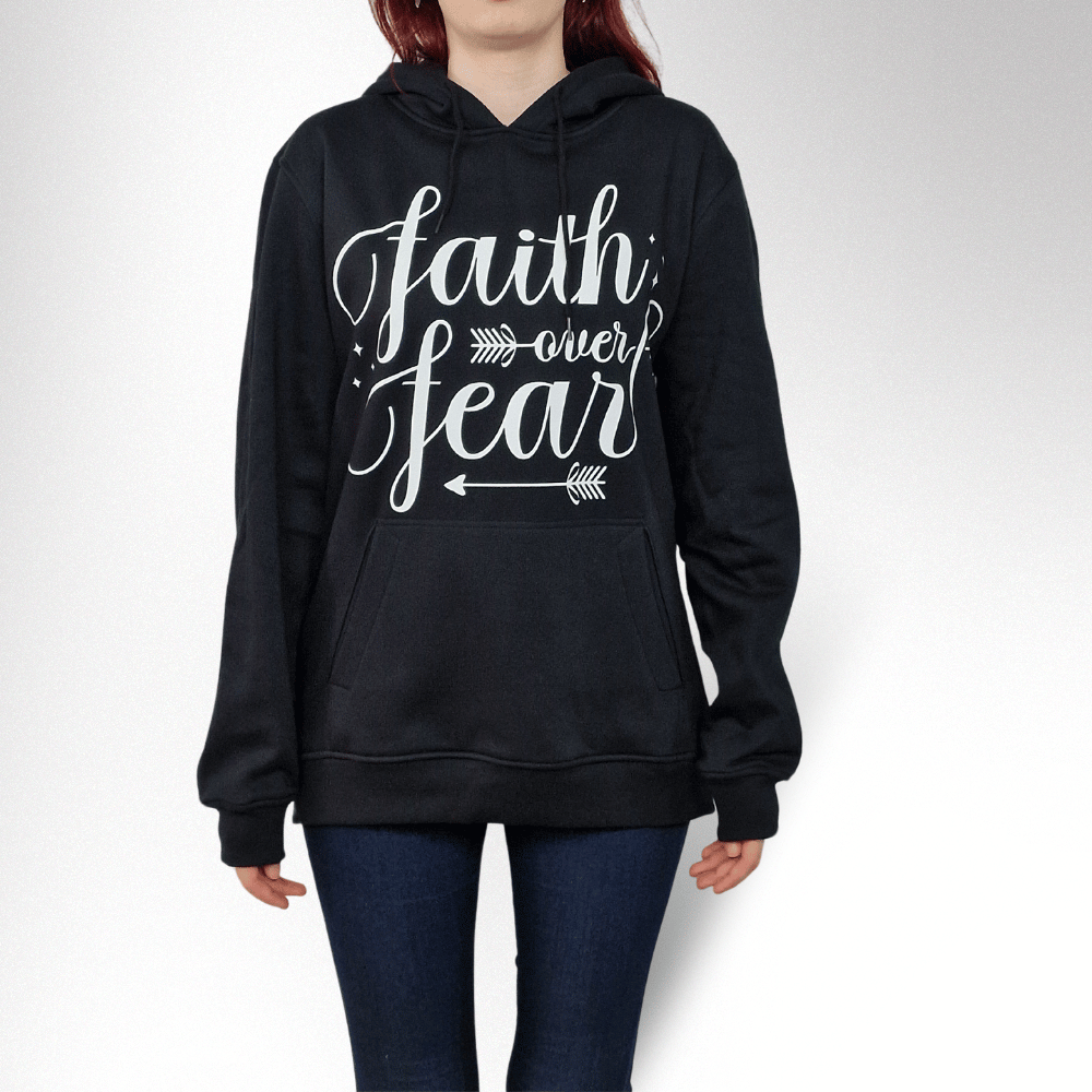 FAITH OVER FEAR DAMEN HOODIE - REPENT OR PERISH