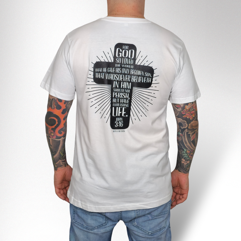 EVERLASTING LIFE HERREN BASIC T-SHIRT - REPENT OR PERISH