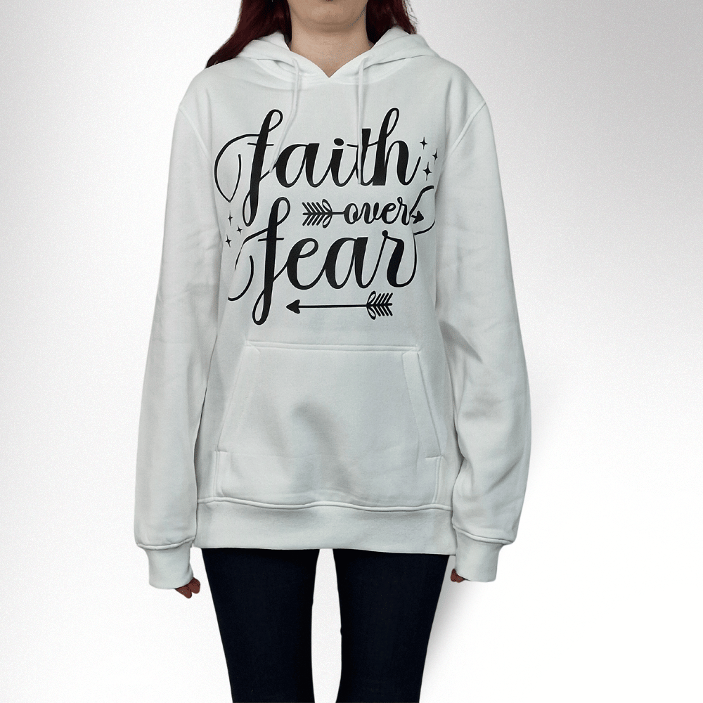 FAITH OVER FEAR DAMEN HOODIE - REPENT OR PERISH