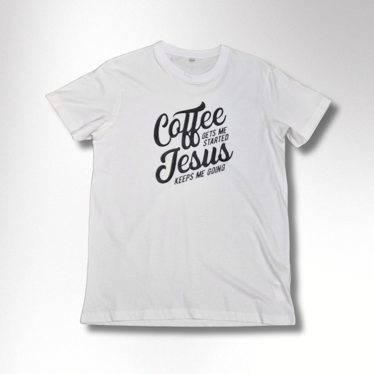 COFFEE & JESUS DAMEN BASIC T-SHIRT - REPENT OR PERISH