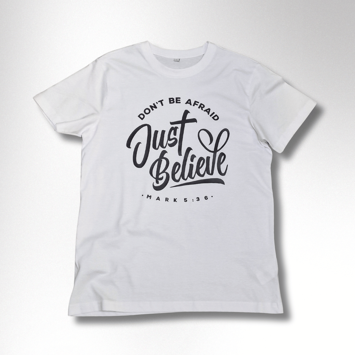 JUST BELIEVE DAMEN BASIC T-SHIRT - REPENT OR PERISH