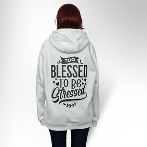 TOO BLESSED TO BE STRESSED DAMEN HOODIE - REPENT OR PERISH