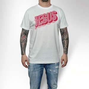 SIMPLE JESUS WHITE HERREN BASIC T-SHIRT - REPENT OR PERISH