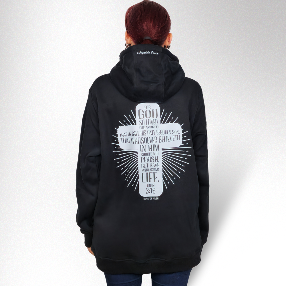 EVERLASTING LIFE DAMEN HOODIE - REPENT OR PERISH