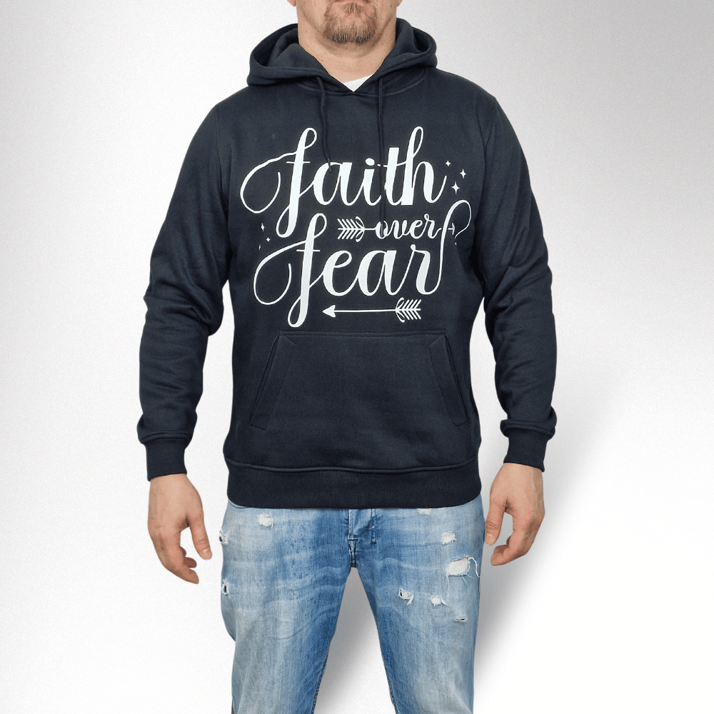 FAITH OVER FEAR HERREN HOODIE - REPENT OR PERISH