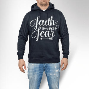 FAITH OVER FEAR HERREN HOODIE - REPENT OR PERISH