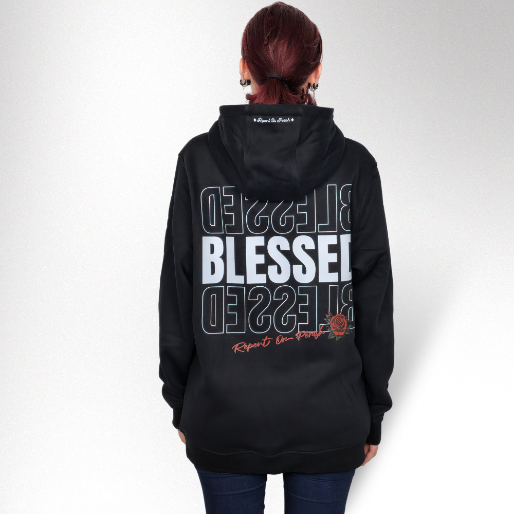 BLESSED DAMEN HOODIE - REPENT OR PERISH