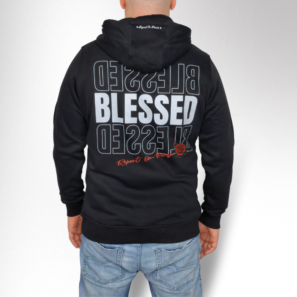 BLESSED HERREN HOODIE - REPENT OR PERISH