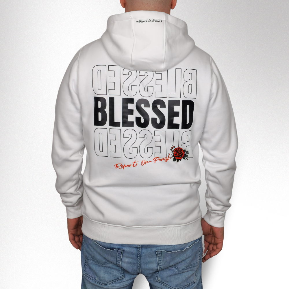 BLESSED HERREN HOODIE - REPENT OR PERISH