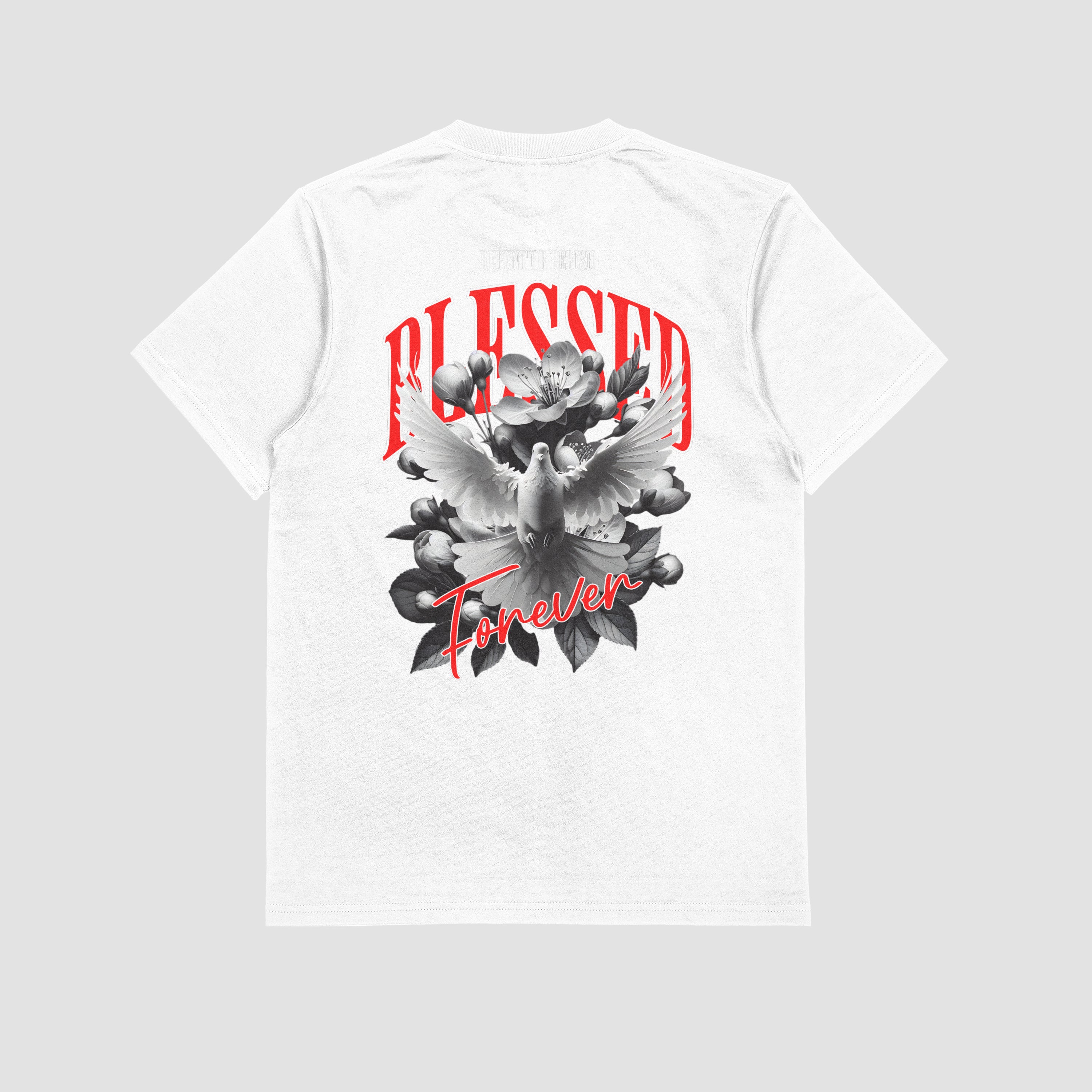 BLESSED FOREVER DAMEN BASIC T-SHIRT - REPENT OR PERISH