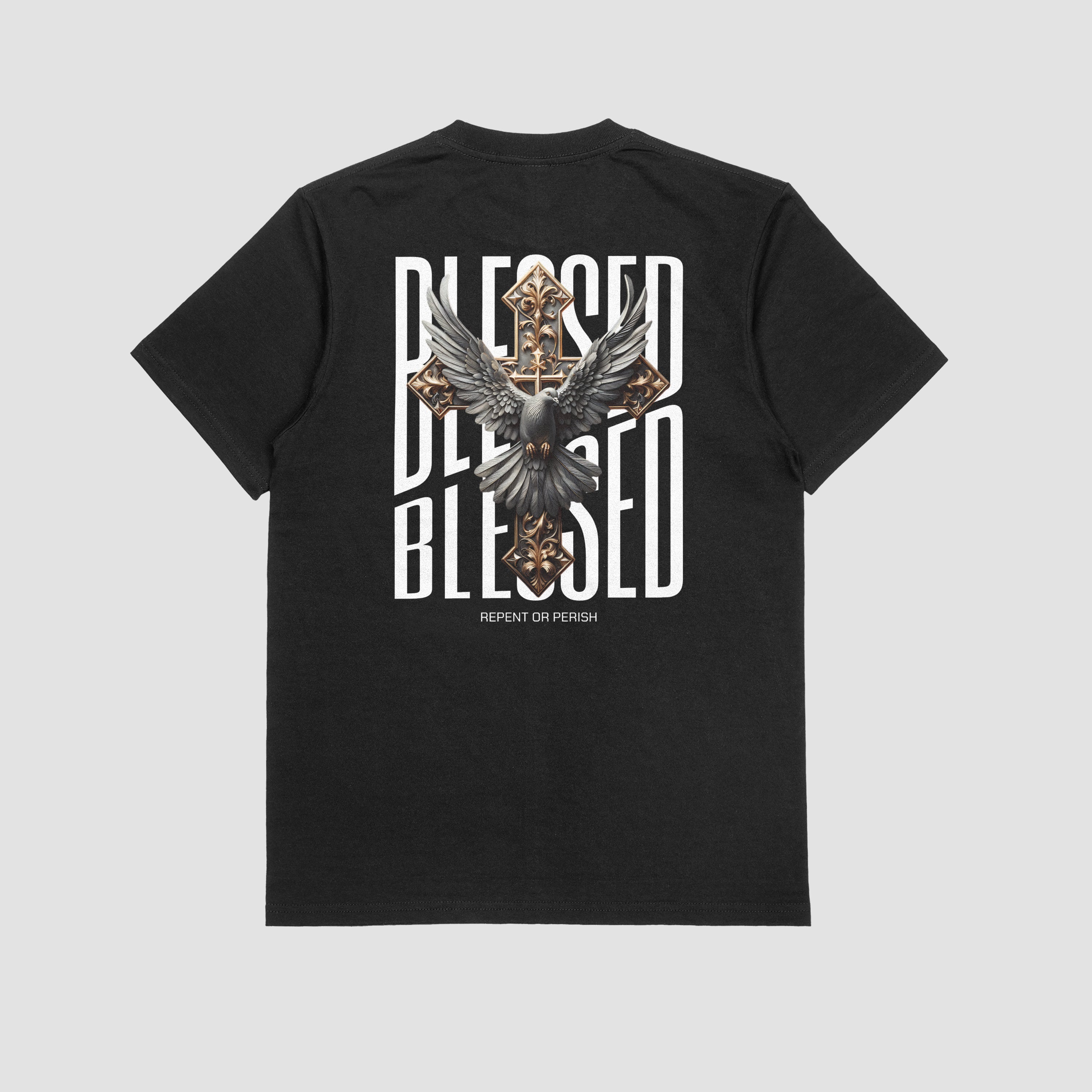 BLESSED VOL.2 FRAUEN BASIC T-SHIRT - REPENT OR PERISH