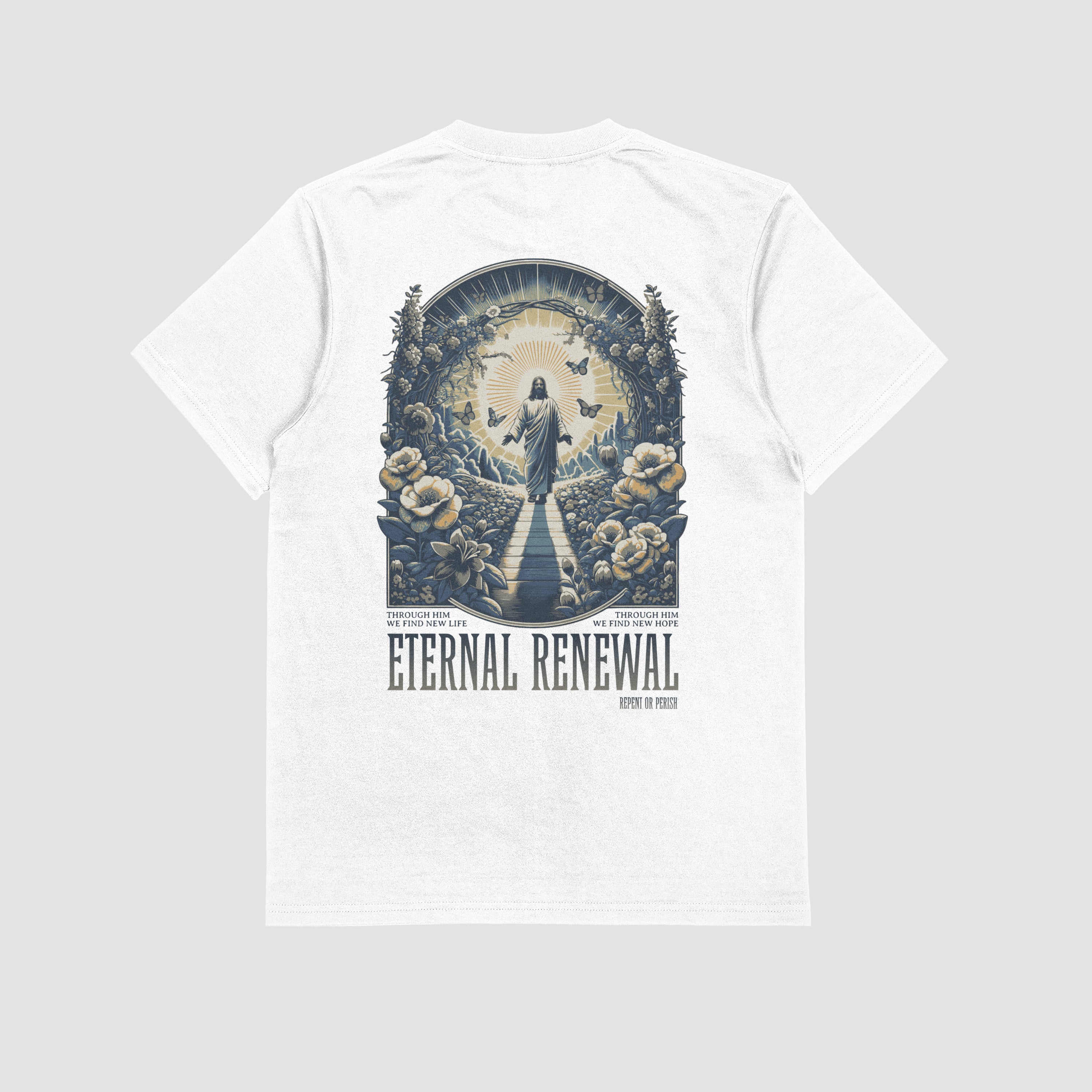 ETERNAL RENEWAL DAMEN BASIC T-SHIRT - REPENT OR PERISH