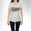 JESUS SAVES FRAUEN BASIC T-SHIRT