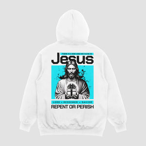 THERE IS A GOD HERREN HOODIE - REPENT OR PERISH