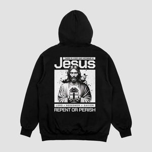 THERE IS A GOD DAMEN HOODIE - REPENT OR PERISH