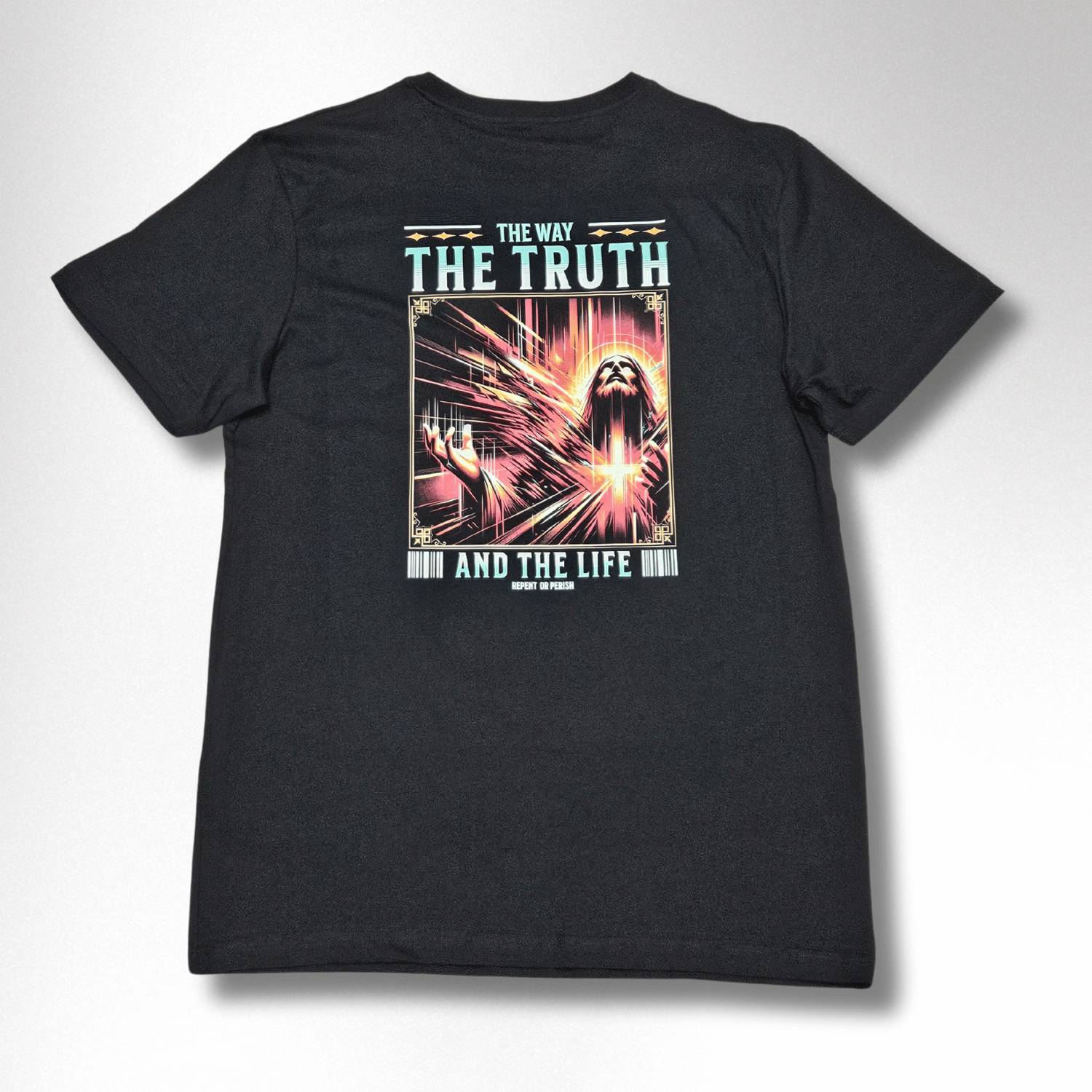 THE WAY THE TRUTH THE LIFE HERREN BASIC T-SHIRT 2D