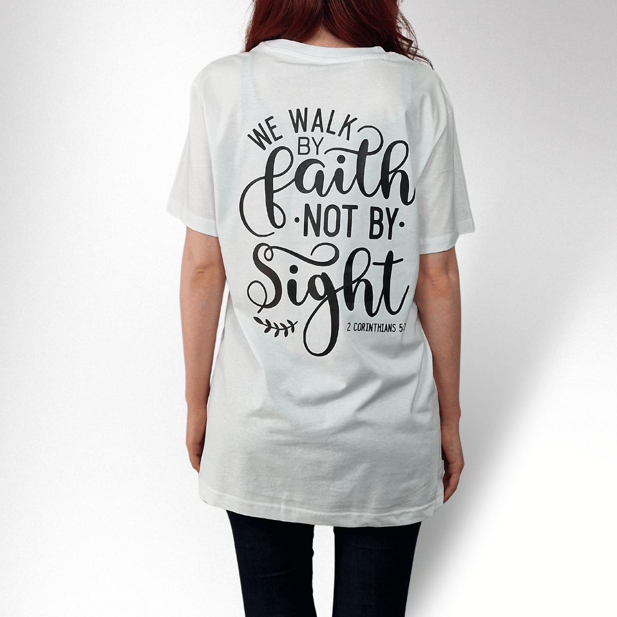 WALK BY FAITH DAMEN BASIC T-SHIRT - REPENT OR PERISH